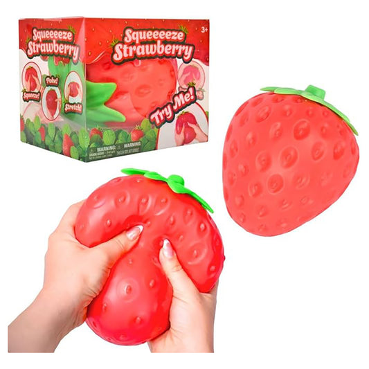 Jumbo Giant Strawberry Squishy,Big Squeeze Fidget Toy Stress Relief Slow Rising Fun