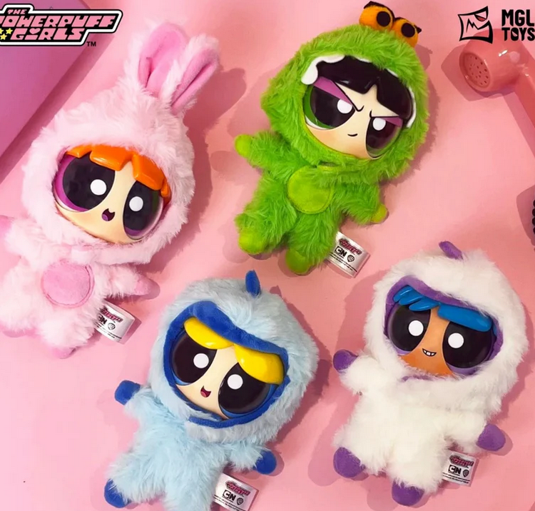 Power Puff Girls Fluffy Plush Doll toy doll