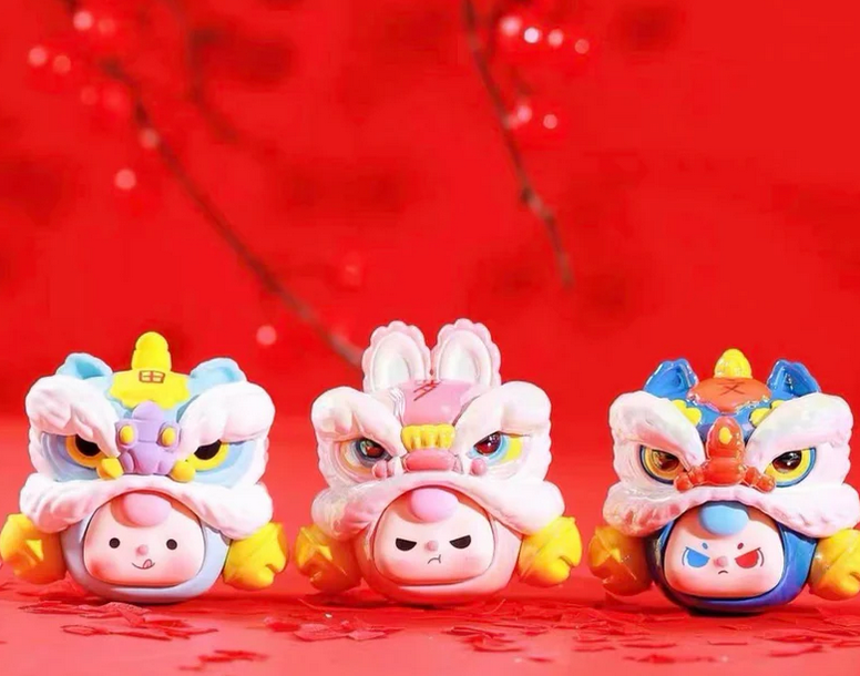 Baby three DRAGON bean toy doll