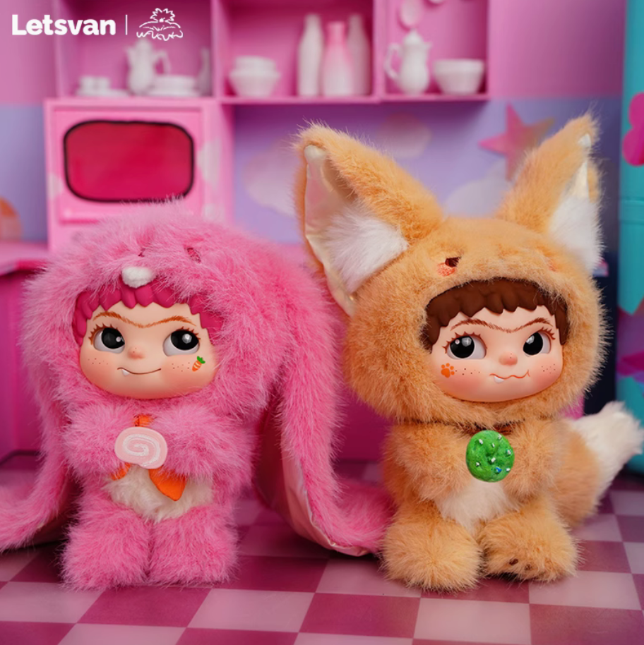 Wakuku Fox&Bunny Trick or Treat Plush toy doll