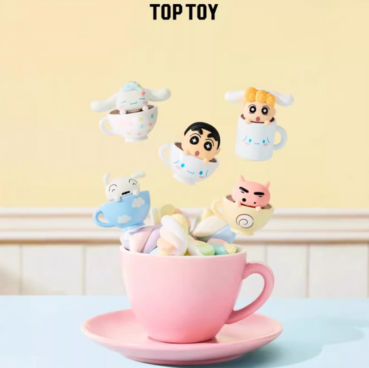 ShinChan & Cinnamoroll Teacup Bean Toy Doll