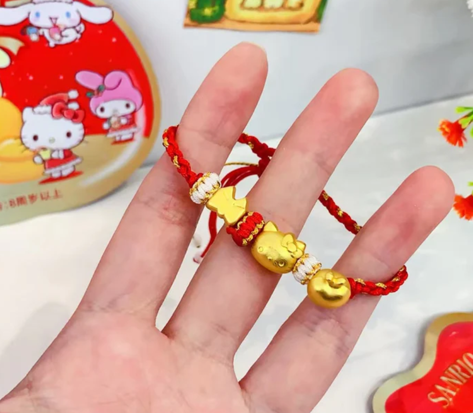 Sanrio Red Gold Color Bracelet Toy Doll