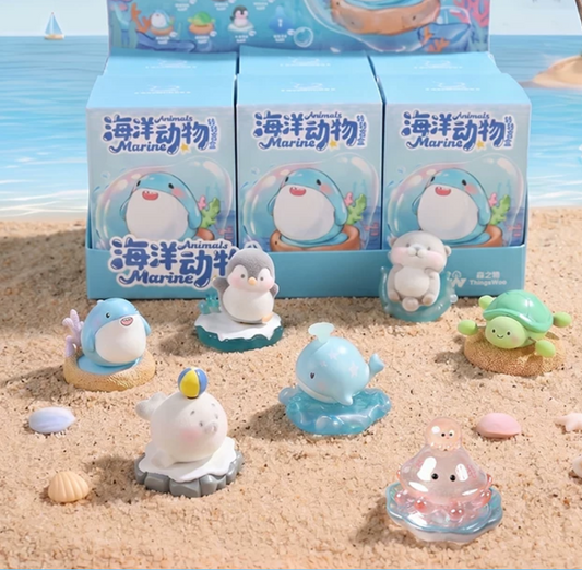Marine Animals Spinning Figure Toy Doll