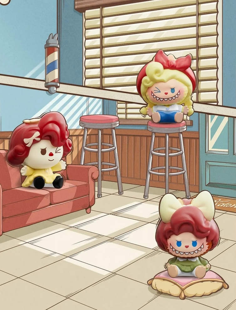 THE MONSTERS LABUBU Hair Salon Bean Toy Doll
