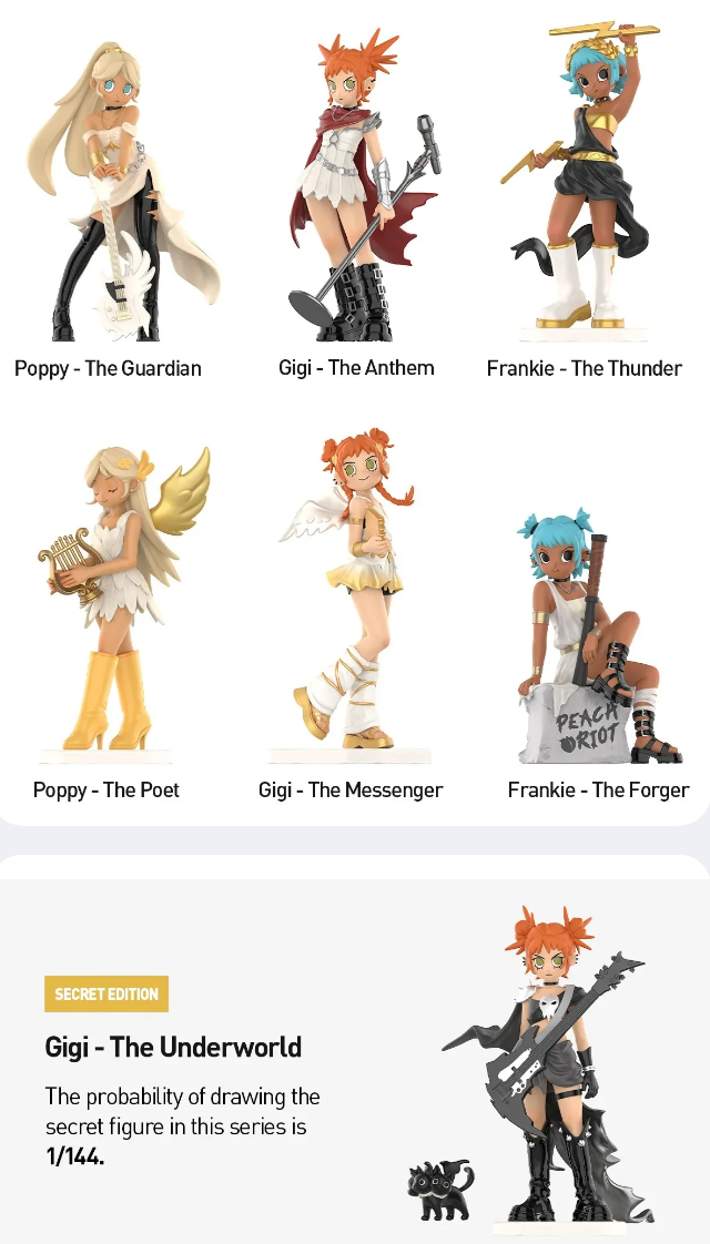 Peach Riot Power Chords Figures Toy Doll