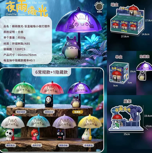 Studio Ghibli Gentle Rain Night Light Figure Toy Doll