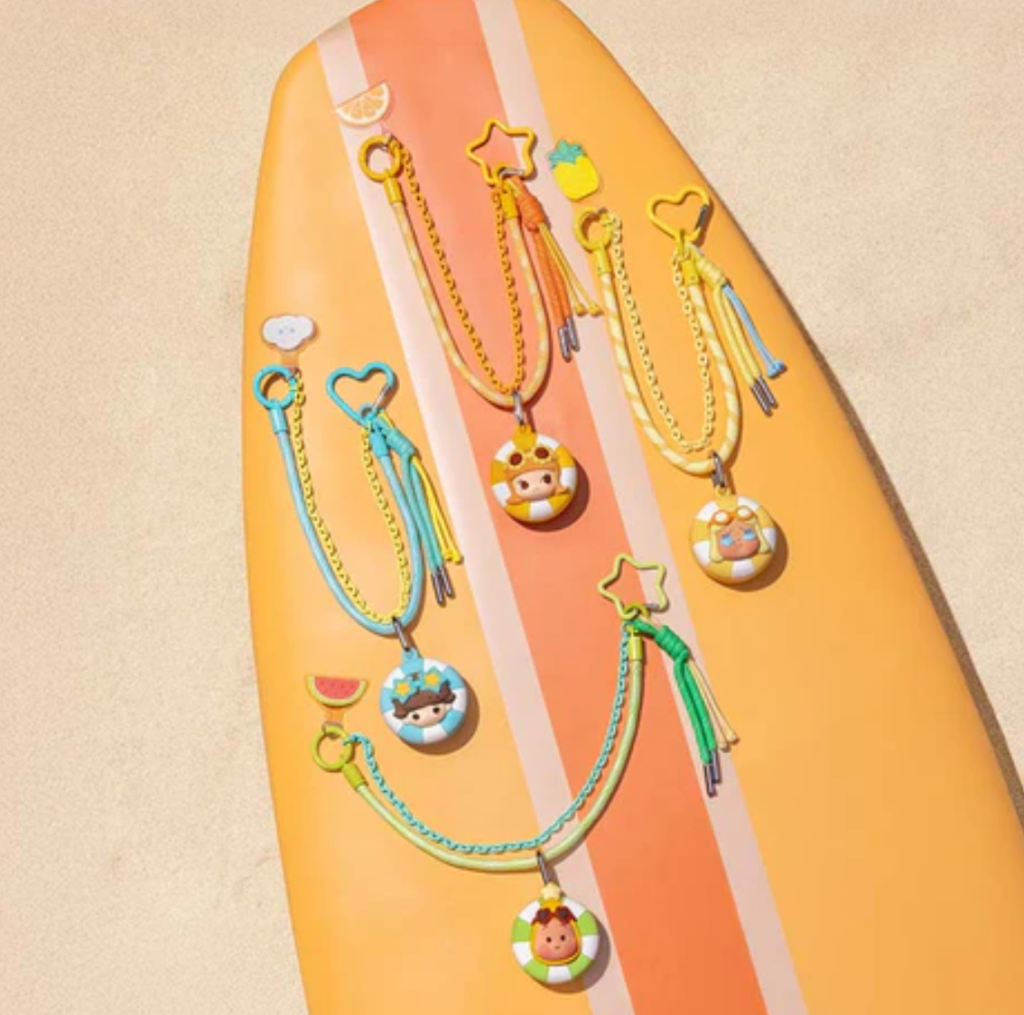 POP BEAN Island Vacation Multi functional Lanyard Toy Doll