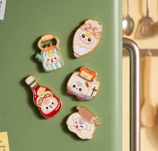 Baby Three Kitchen Fridge Magnet Toy Doll