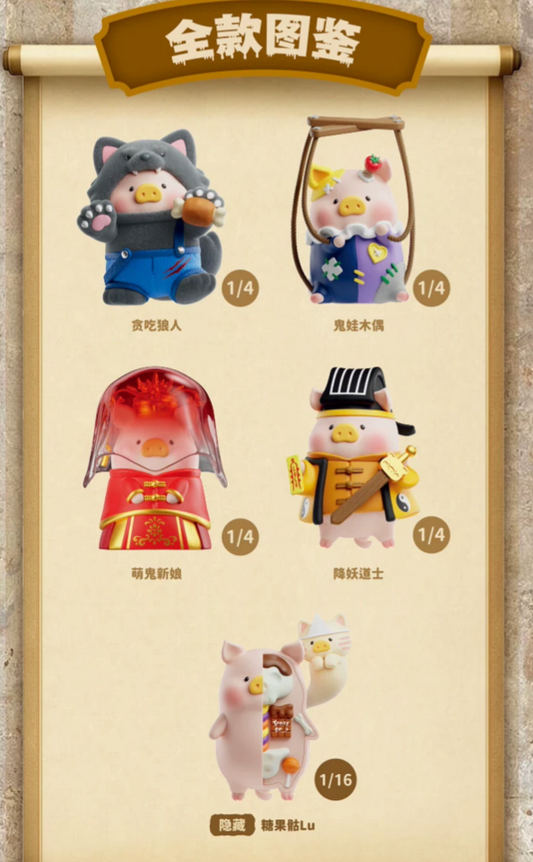 LULU THE PIGGY Surprise Gan 3 Series Figures Toy Doll