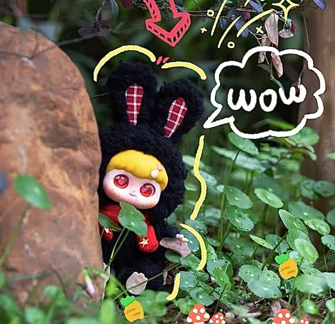 FUFU Rabbit Hug Plush toy doll