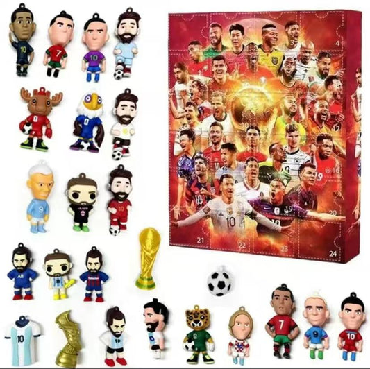 World Cup 2026 DIY KEYCHAIN Advent Calendar,Exclusive Star&Mascot Blind Box Collection Toy