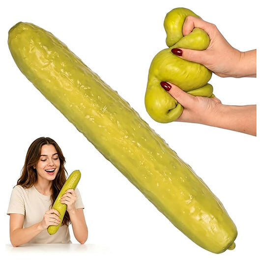 Jumbo Giant Pickle Squishy,Big Squeeze Fidget Toy Stress Relief Slow Rising Fun