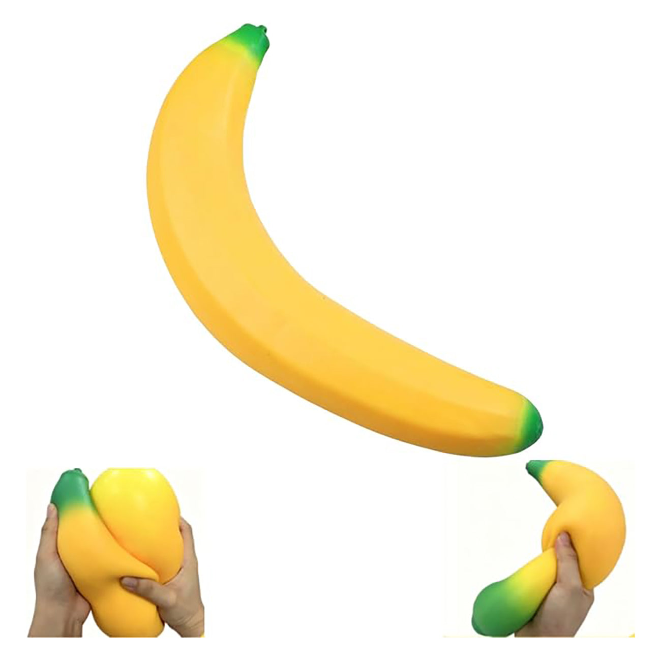 Jumbo Giant Banana Squishy,Big Squeeze Fidget Toy Stress Relief Slow Rising Fun