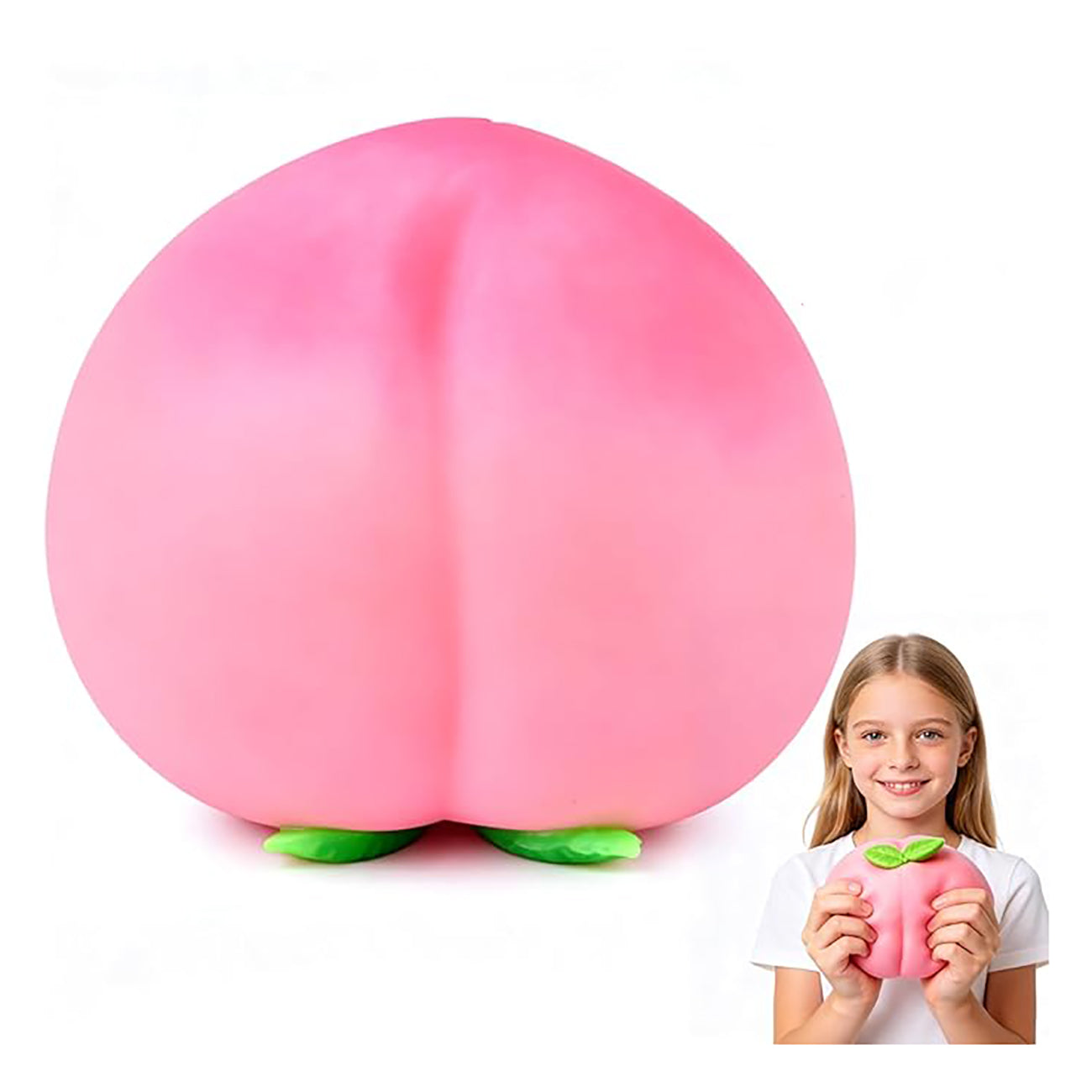 Jumbo Giant Peach Squishy,Big Squeeze Fidget Toy Stress Relief Slow Rising Fun