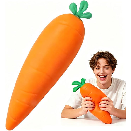 Jumbo Giant Carrot Squishy,Big Squeeze Fidget Toy Stress Relief Slow Rising Fun
