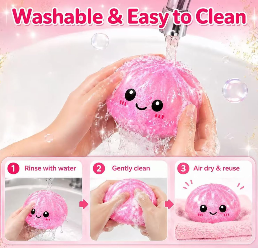 Glitter Dumpling Squishy with Steam Box for Stress Relief