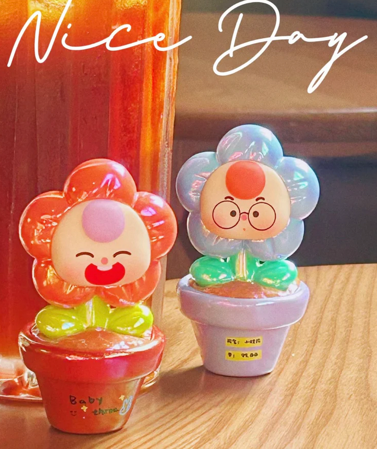 Baby three gift you flower bean toy doll