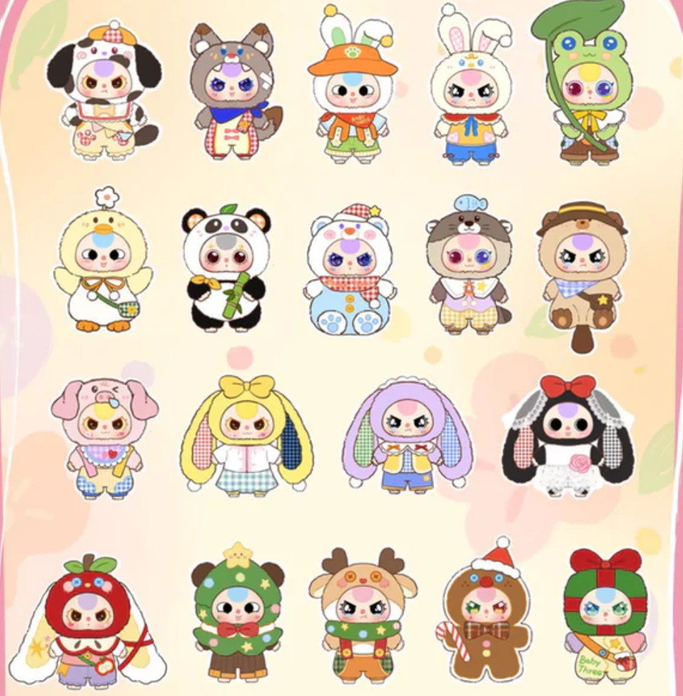 Baby Three Happy Camp Fragrant Tablets Air Freshener toy doll