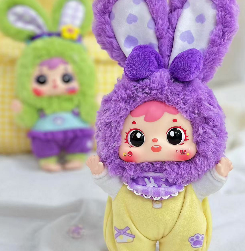 TYKE THREE Happy Picnic of Bear and Rabbit Plush toy doll