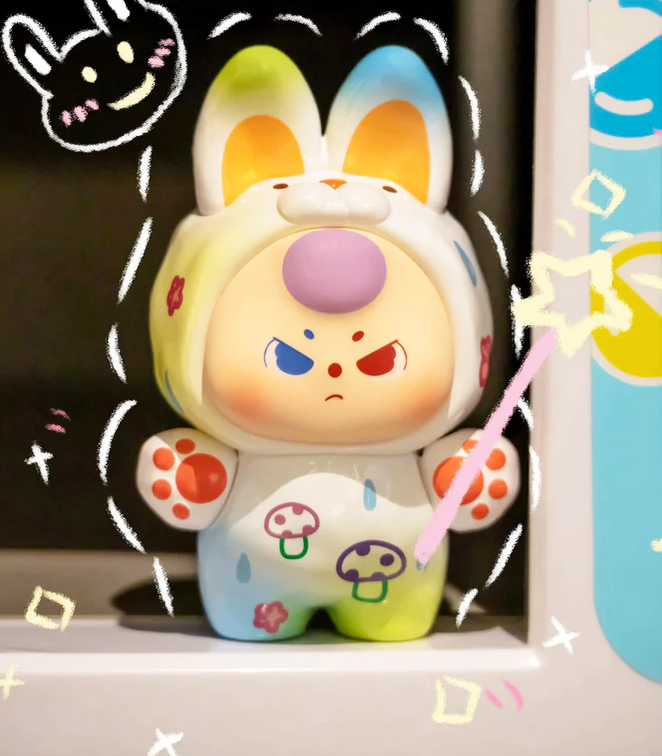 Baby Three Dopamine Bunny Mini Bean toy doll