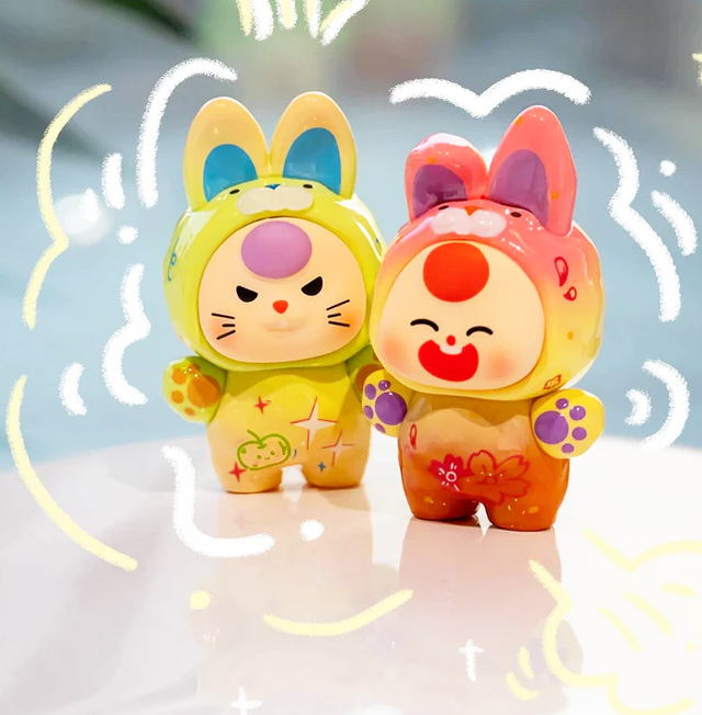 Baby Three Dopamine Bunny Mini Bean toy doll