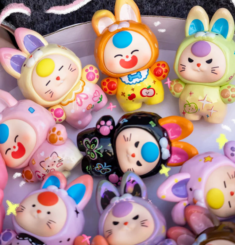 Baby Three Dopamine Bunny Mini Bean toy doll