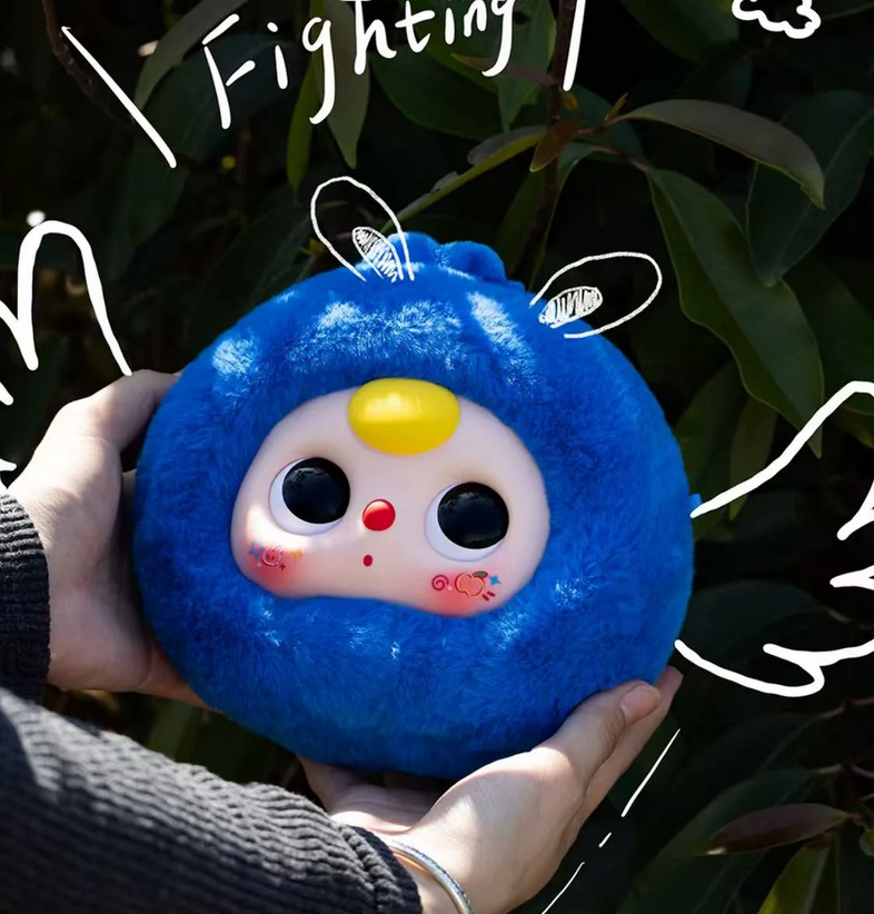 Baby Three Orchard Zipper Bag Plush Toy Doll