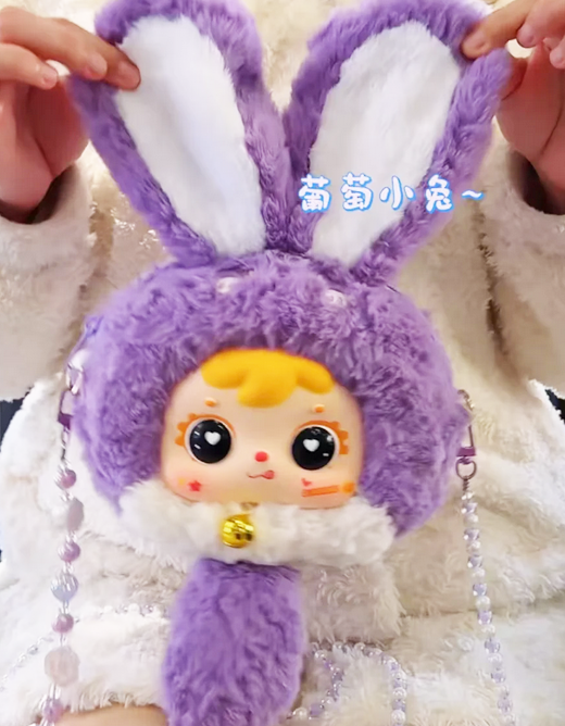Tyke Three Samuel Dopamine Bunny Plush Zipper Bag toy doll