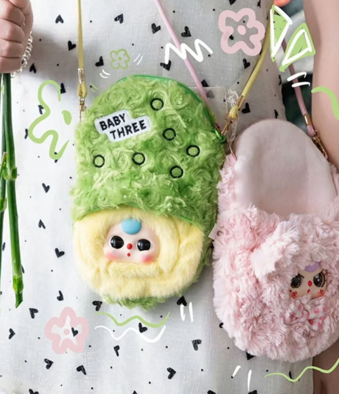 Baby Three Phone Bag Plush toy doll