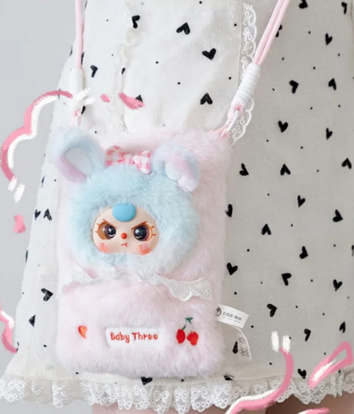Baby Three Phone Bag Plush toy doll