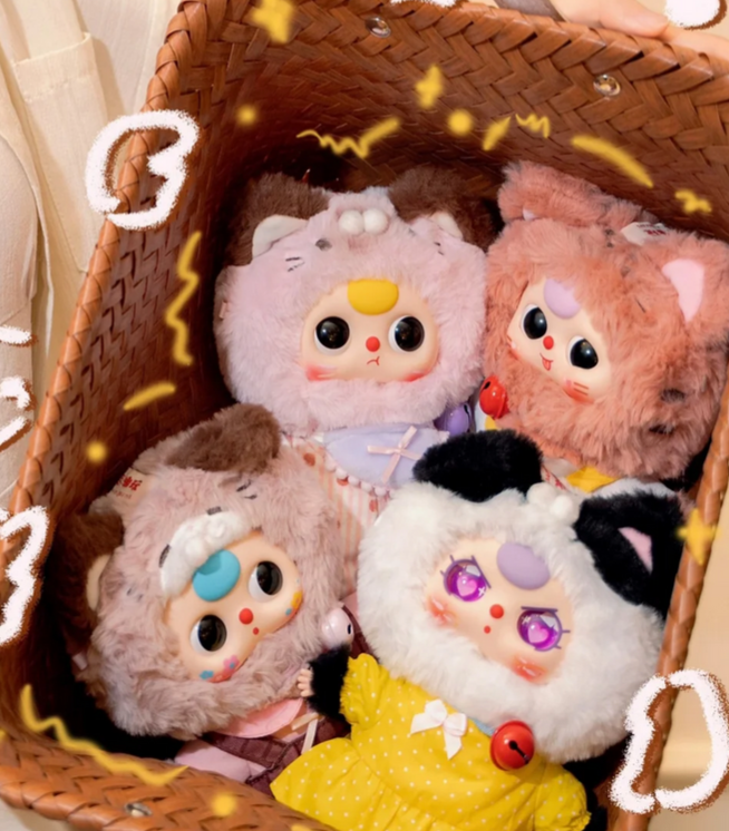 Baby Three Kitten Wardrobe Plush toy doll