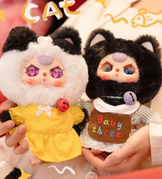 Baby Three Kitten Wardrobe Plush toy doll