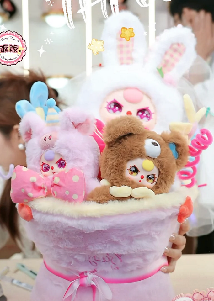Baby Three 520 Valentine's Day Limited Flower Bouquet Plush toy doll