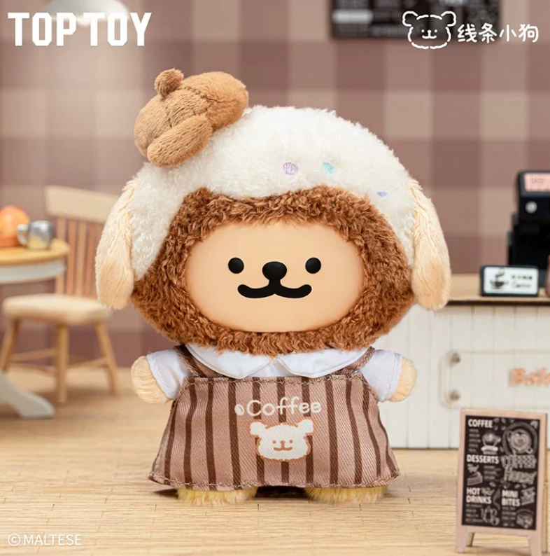 Maltese Dog Colorful Daily Plush Toy Doll