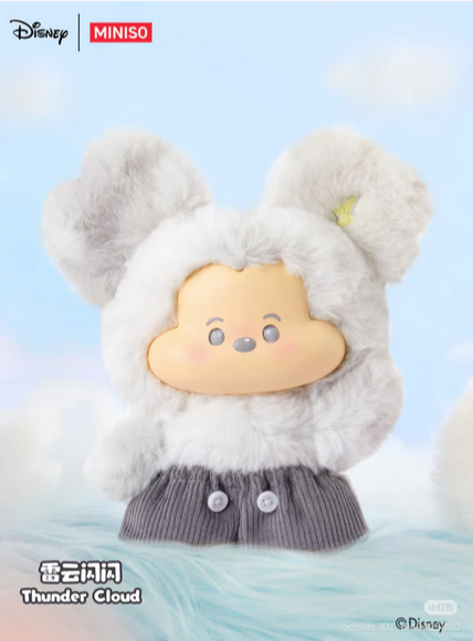 Mickey Head In Cloud Plush toy doll