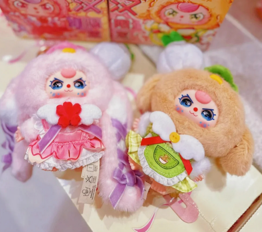 Baby Three Wuhan limited edition Plush Hanging Card  toy doll