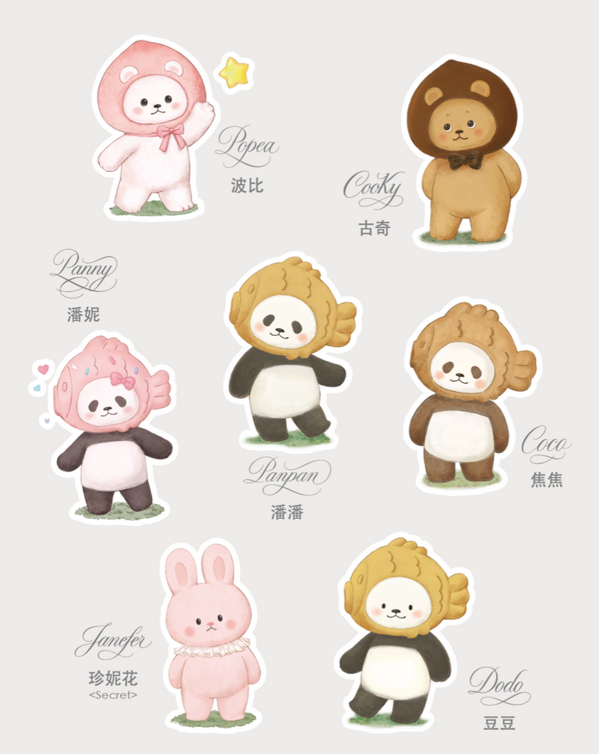 Planet Bear PanPan Stay With You  Plush toy doll