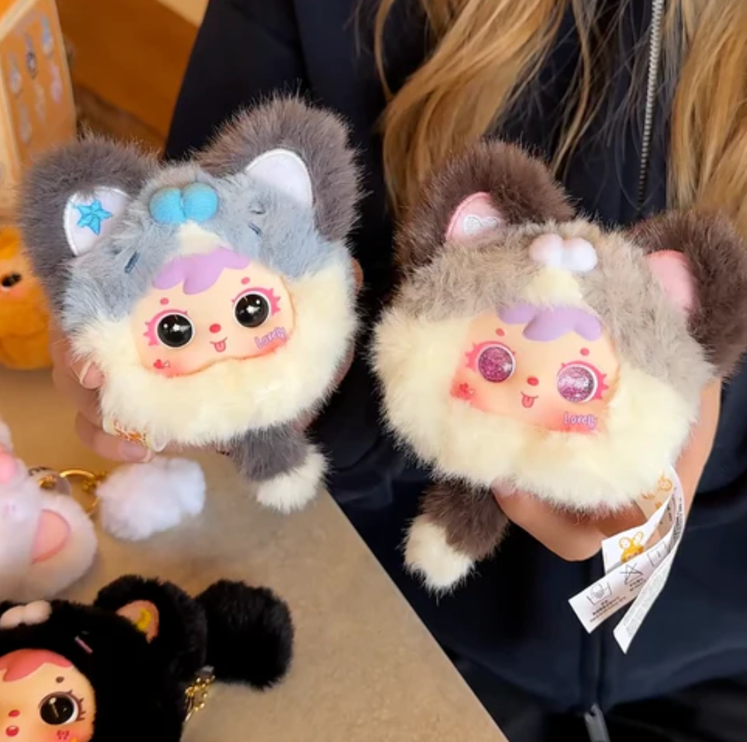 Samuel Tyke Three Kitten Paw Plush toy doll