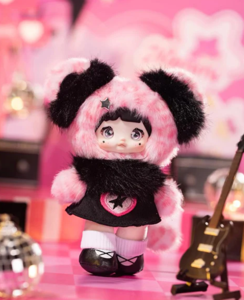Nommi Pink Positive Energy Plush Keychain Toy Doll