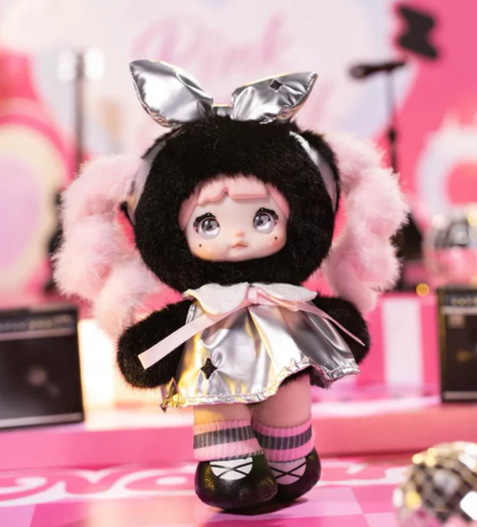 Nommi Pink Positive Energy Plush Keychain Toy Doll