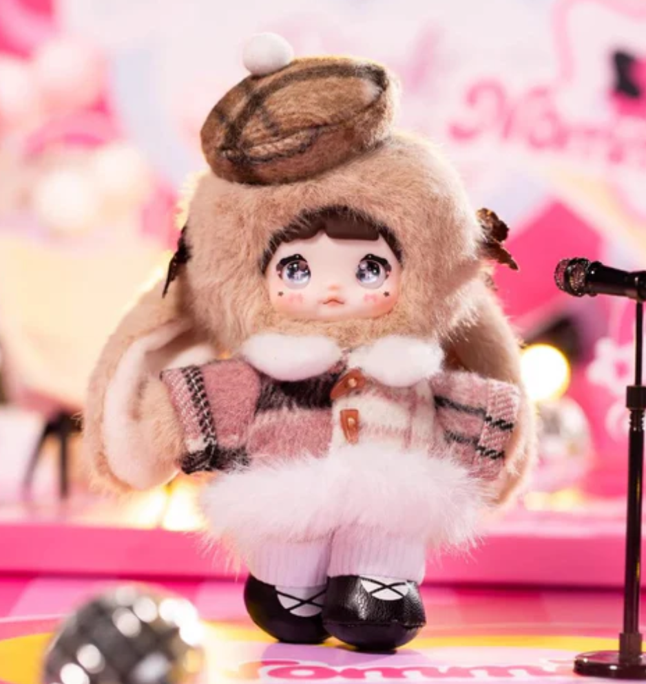 Nommi Pink Positive Energy Plush Keychain Toy Doll