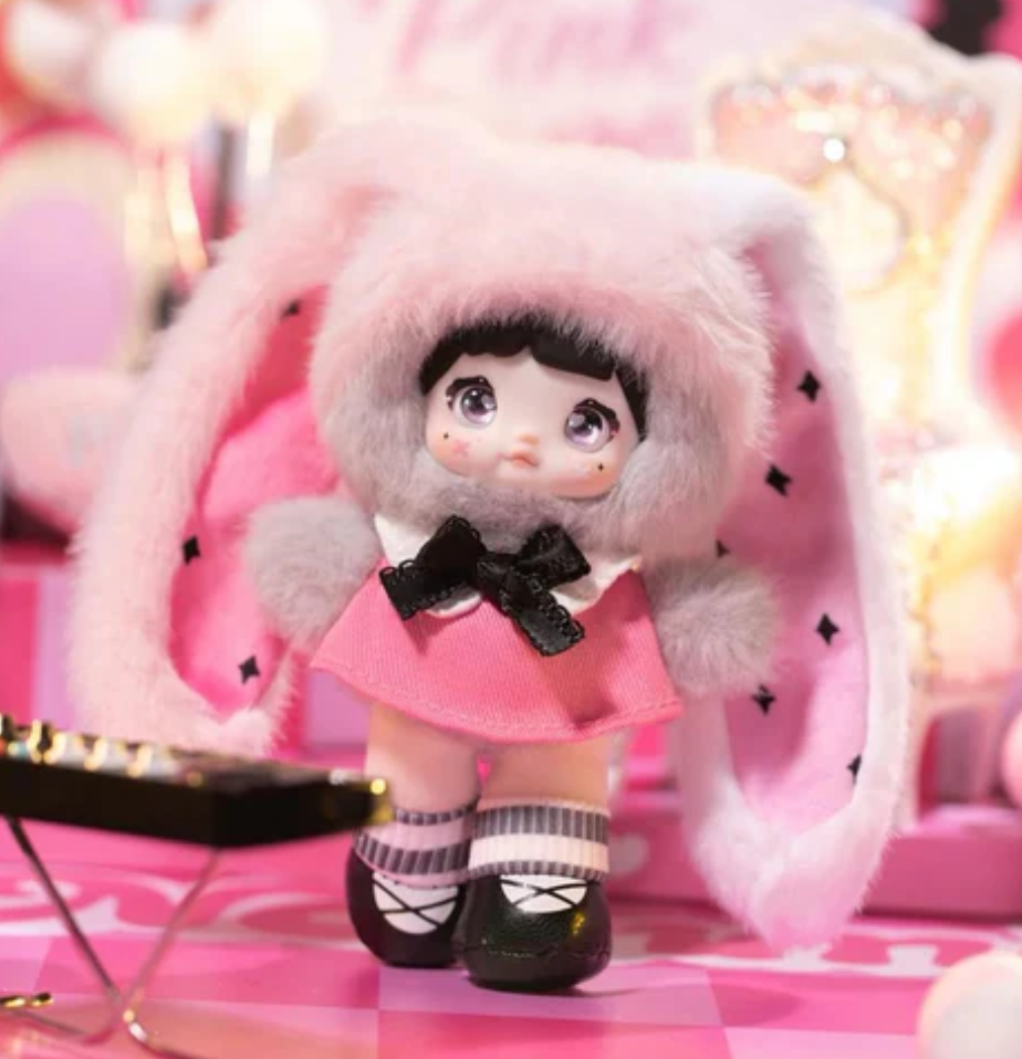 Nommi Pink Positive Energy Plush Keychain Toy Doll