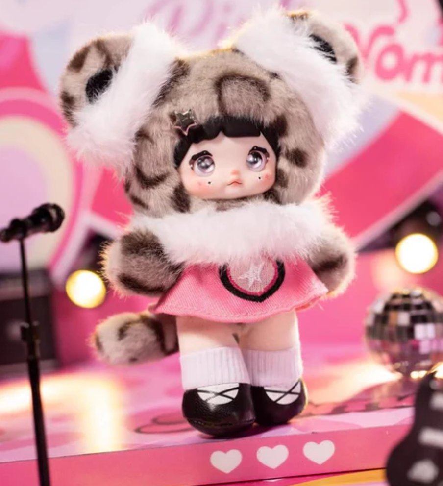 Nommi Pink Positive Energy Plush Keychain Toy Doll