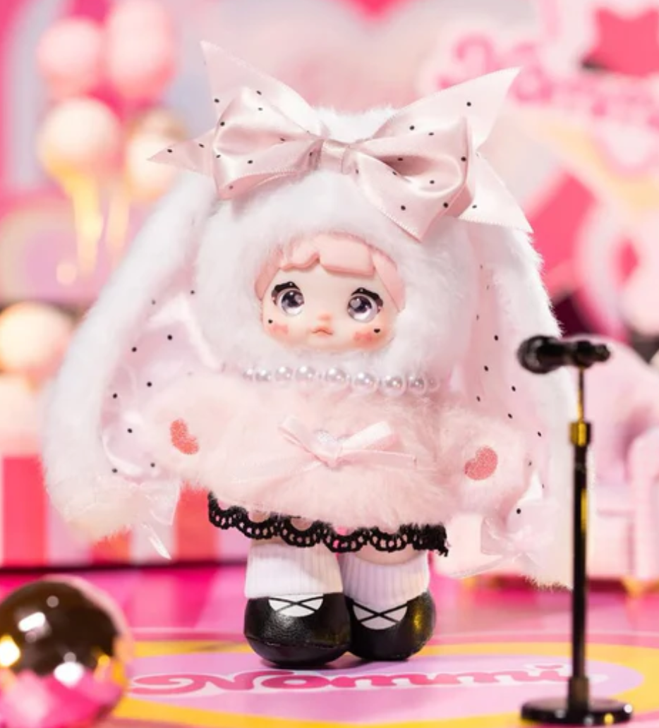 Nommi Pink Positive Energy Plush Keychain Toy Doll