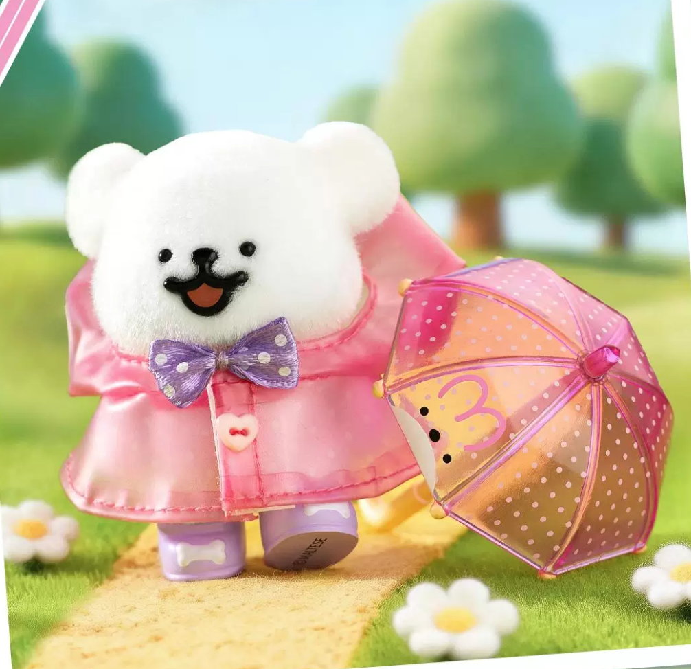 MALTESE Dog Rainy Day Figures Toy Doll