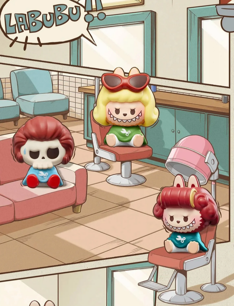 THE MONSTERS LABUBU Hair Salon Bean Toy Doll