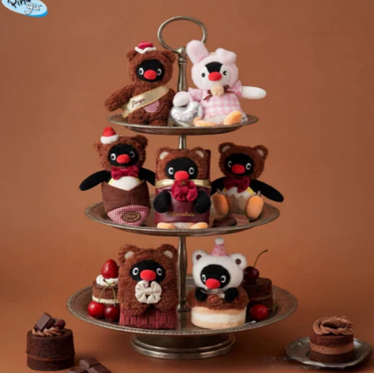Pingu Chocolate Season Afternoon Tea Scented Plush Toy Doll