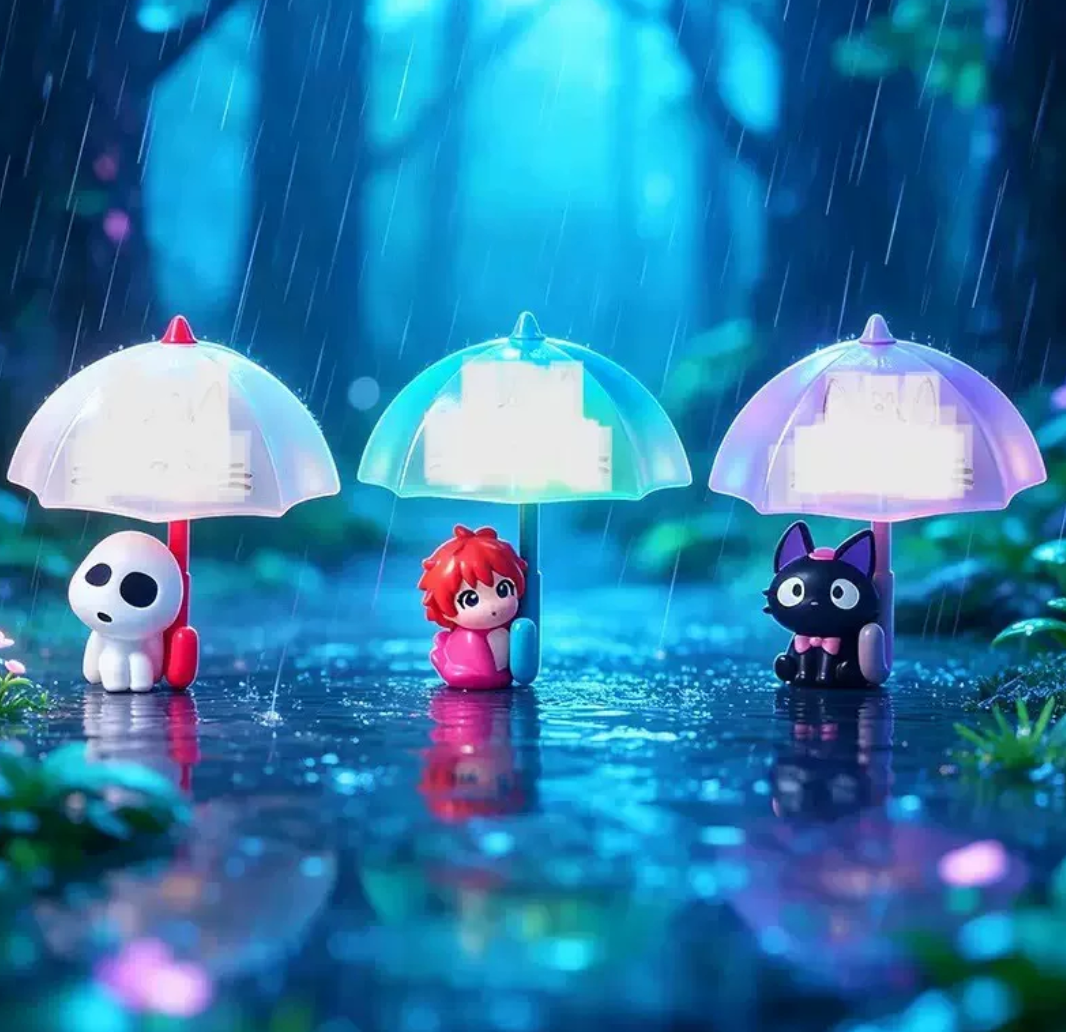 Studio Ghibli Gentle Rain Night Light Figure Toy Doll