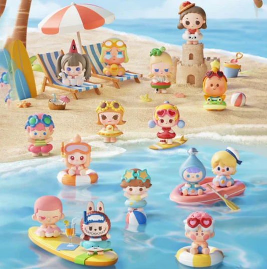 POP BEAN Island Vacation Mini Figures Toy Doll