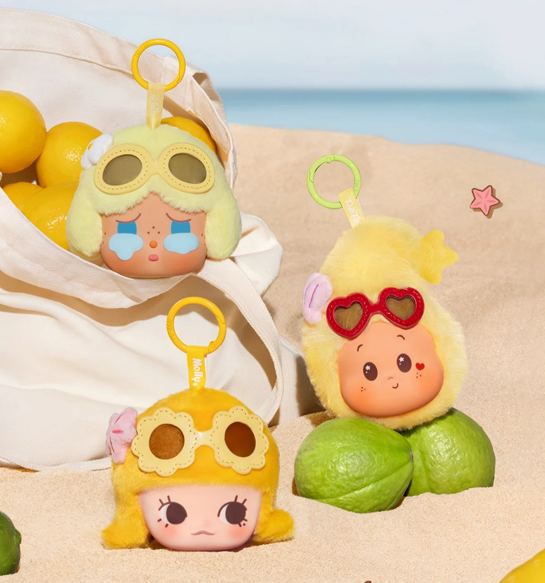 POP BEAN Island Vacation Earphone Case Toy Doll